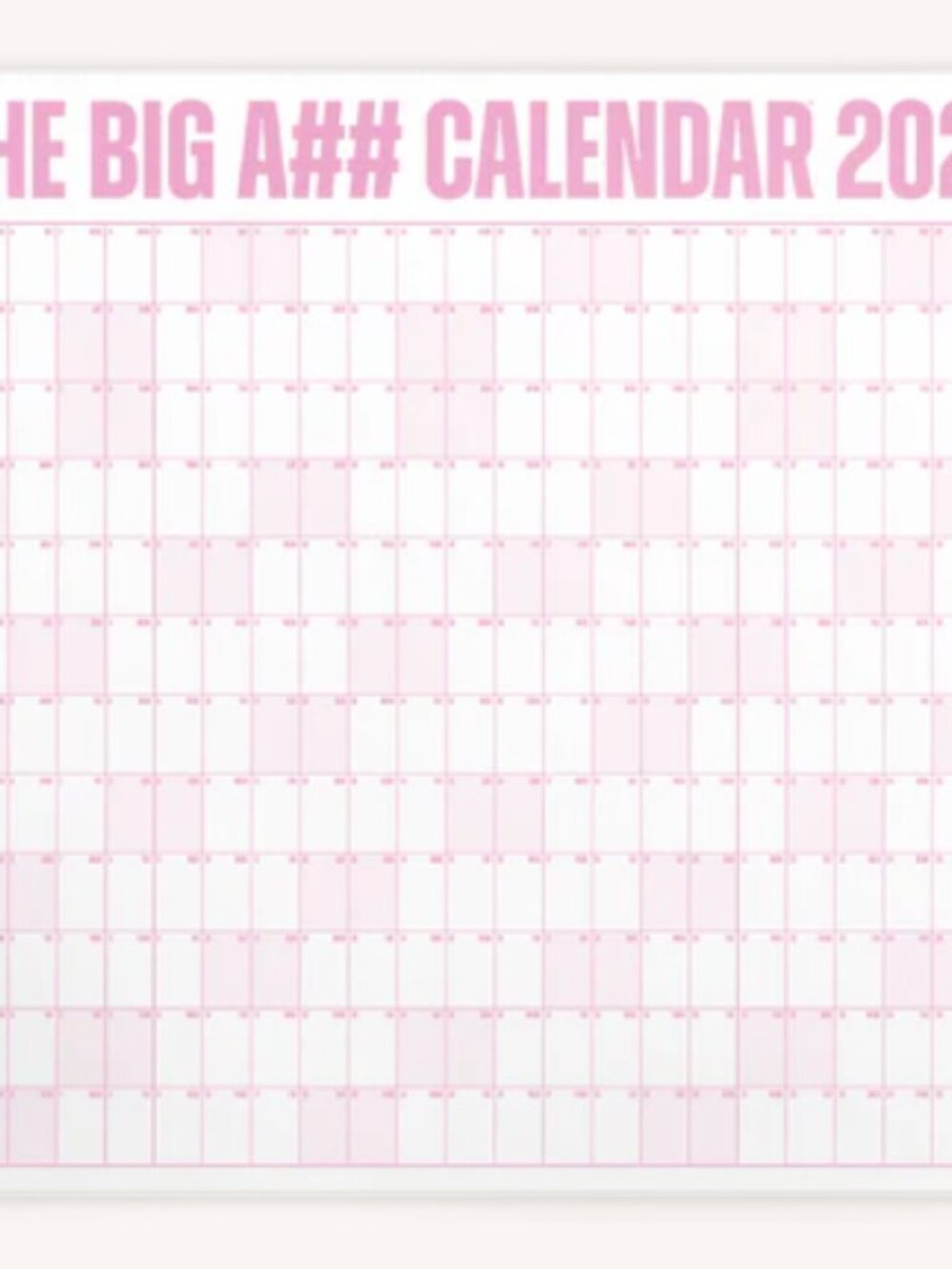 2026 Big A## Calendar - Pink